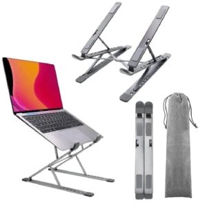 Soporte De Portátil Plegable Doble Nivel Ajustable